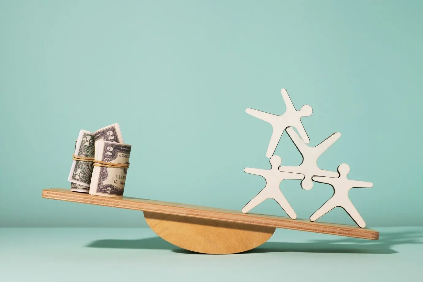 Ein Stillleben, das ein Ethikkonzept veranschaulicht.