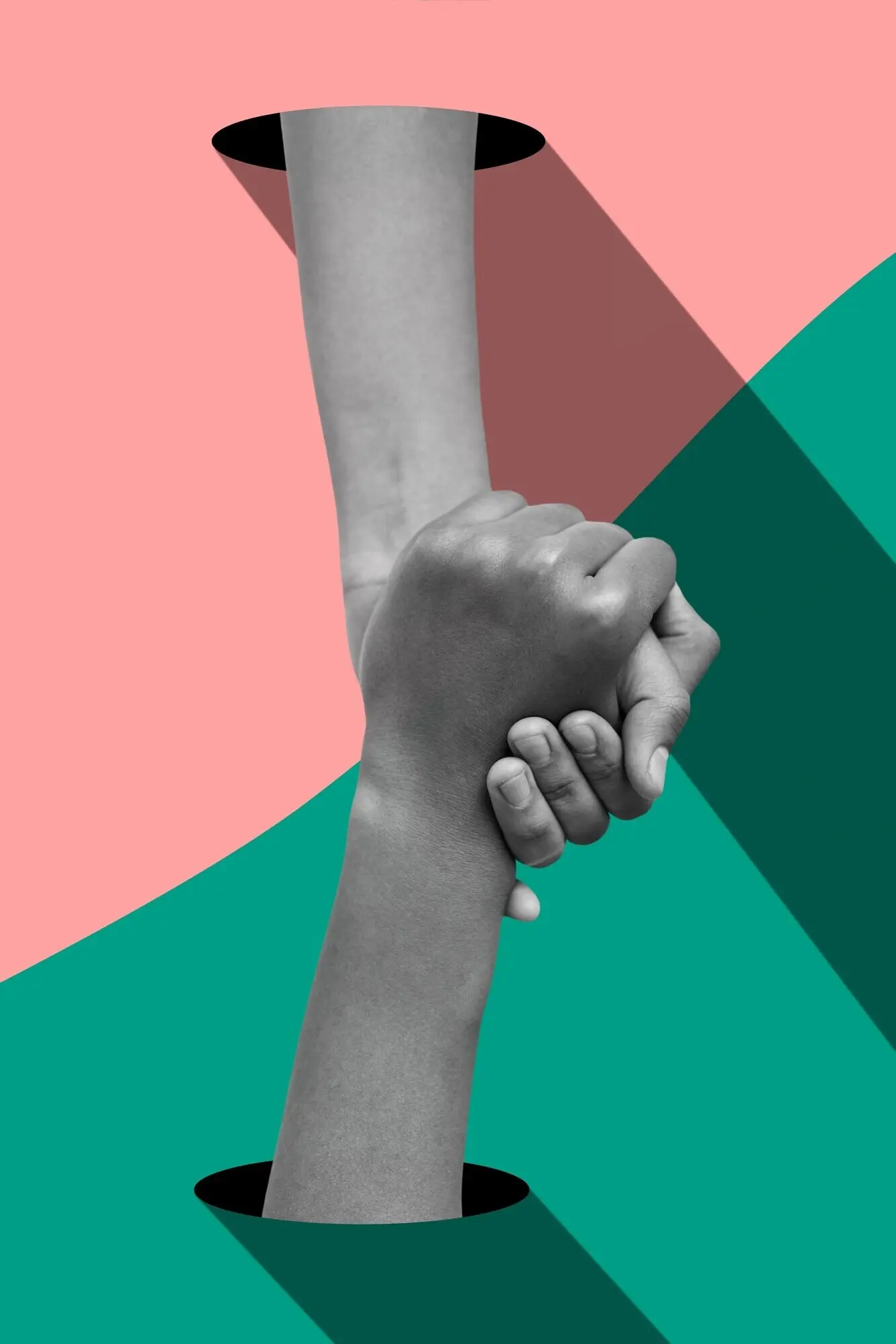 Handgeste, die unterschiedliche Gefühle zum Ausdruck bringt.